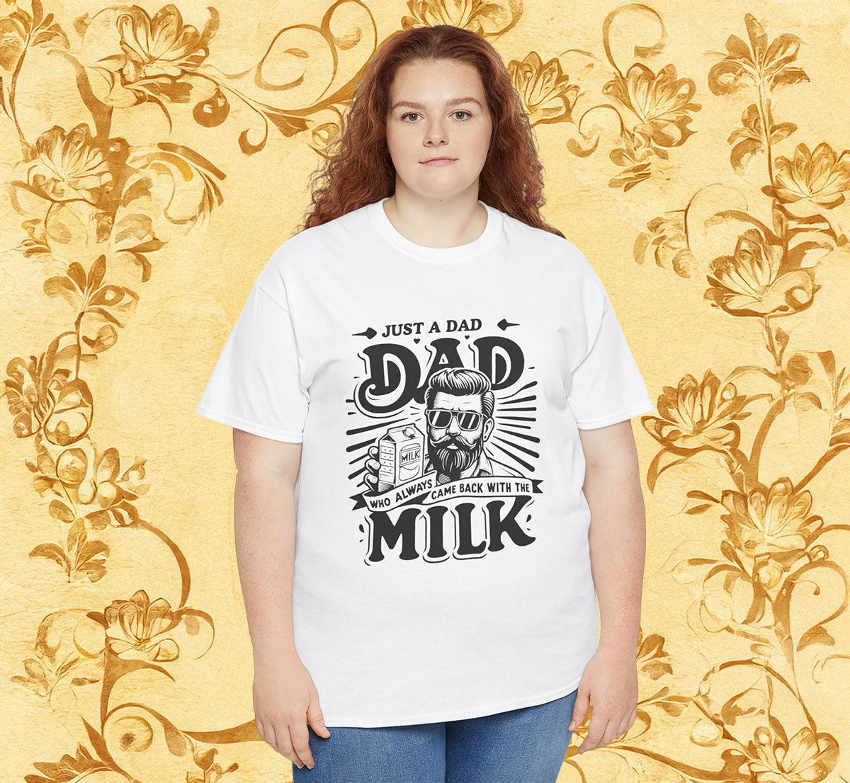 Cool Just A Dad Who Always Came Back With The Milk Shirt