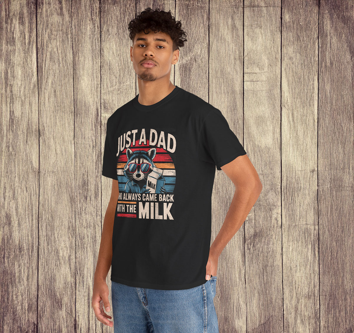 Just A Dad Who Always Came Back Funny Father's Day for Dad T-Shirt