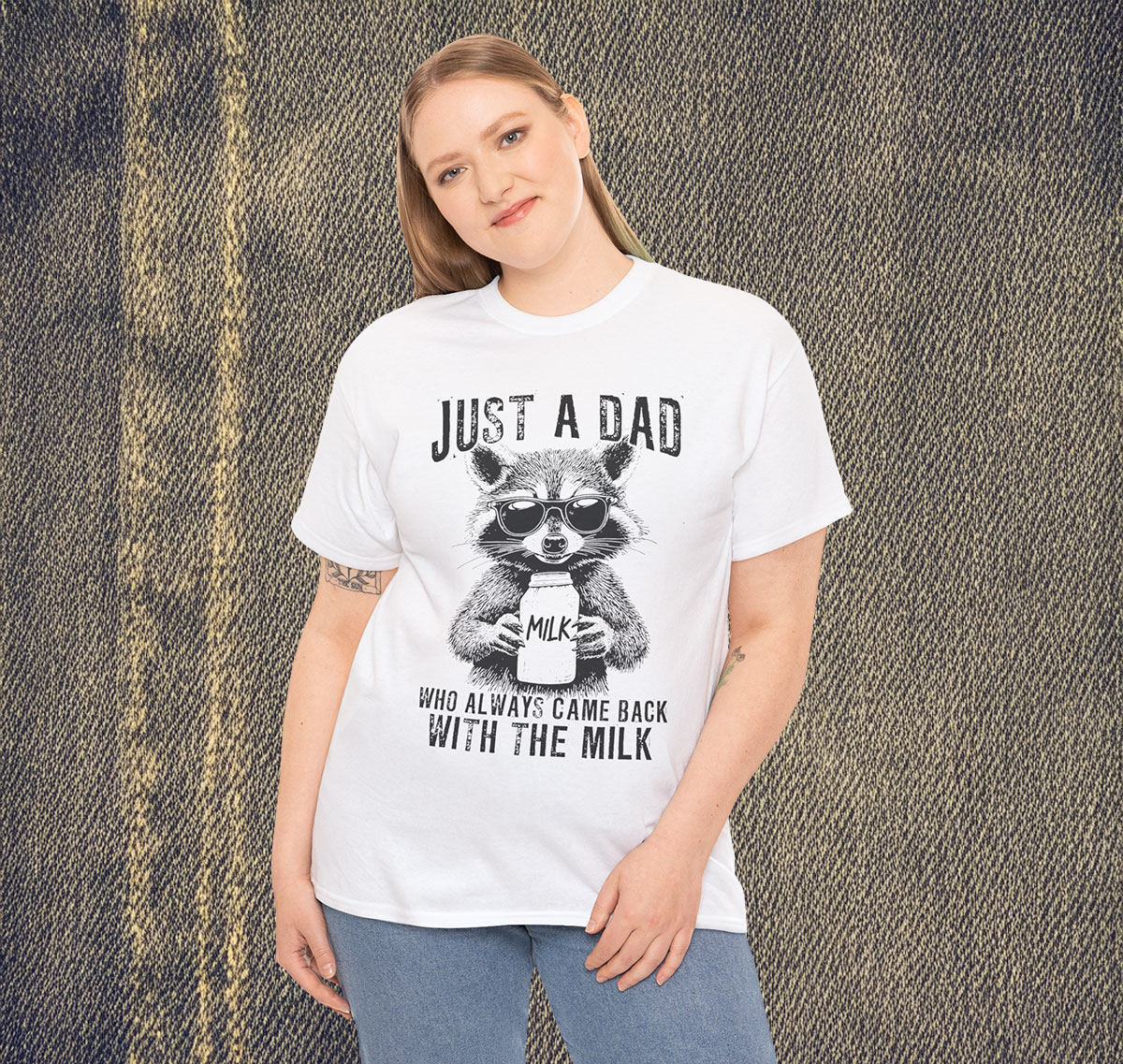 Just A Dad Who Always Came Back With Milk Shirt Trendy Father Day