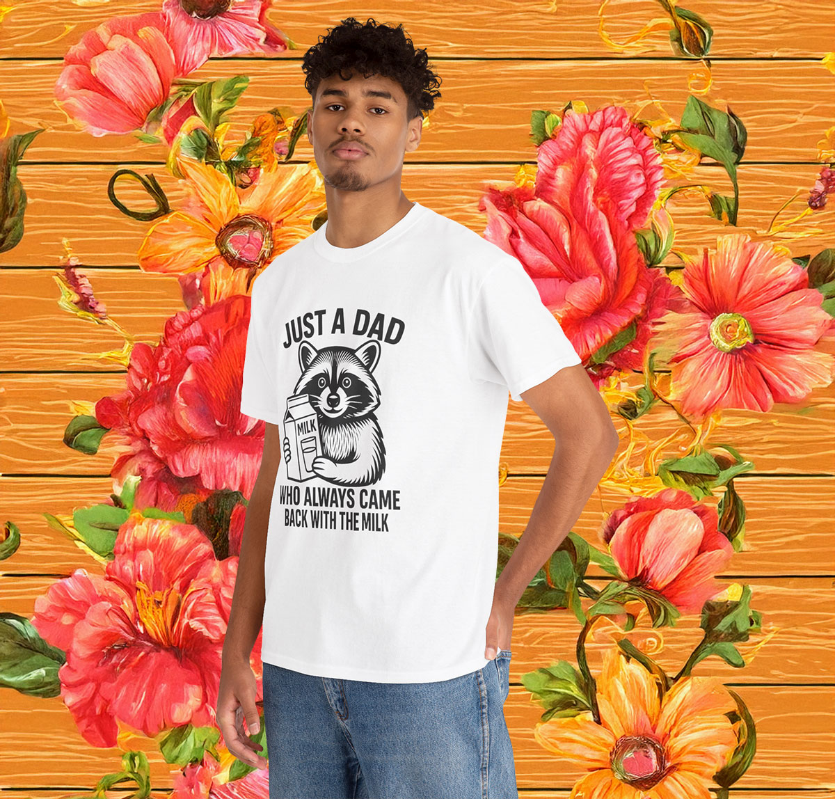 Just A Dad Who Always Came Back With The Milk Fathers Day Shirt