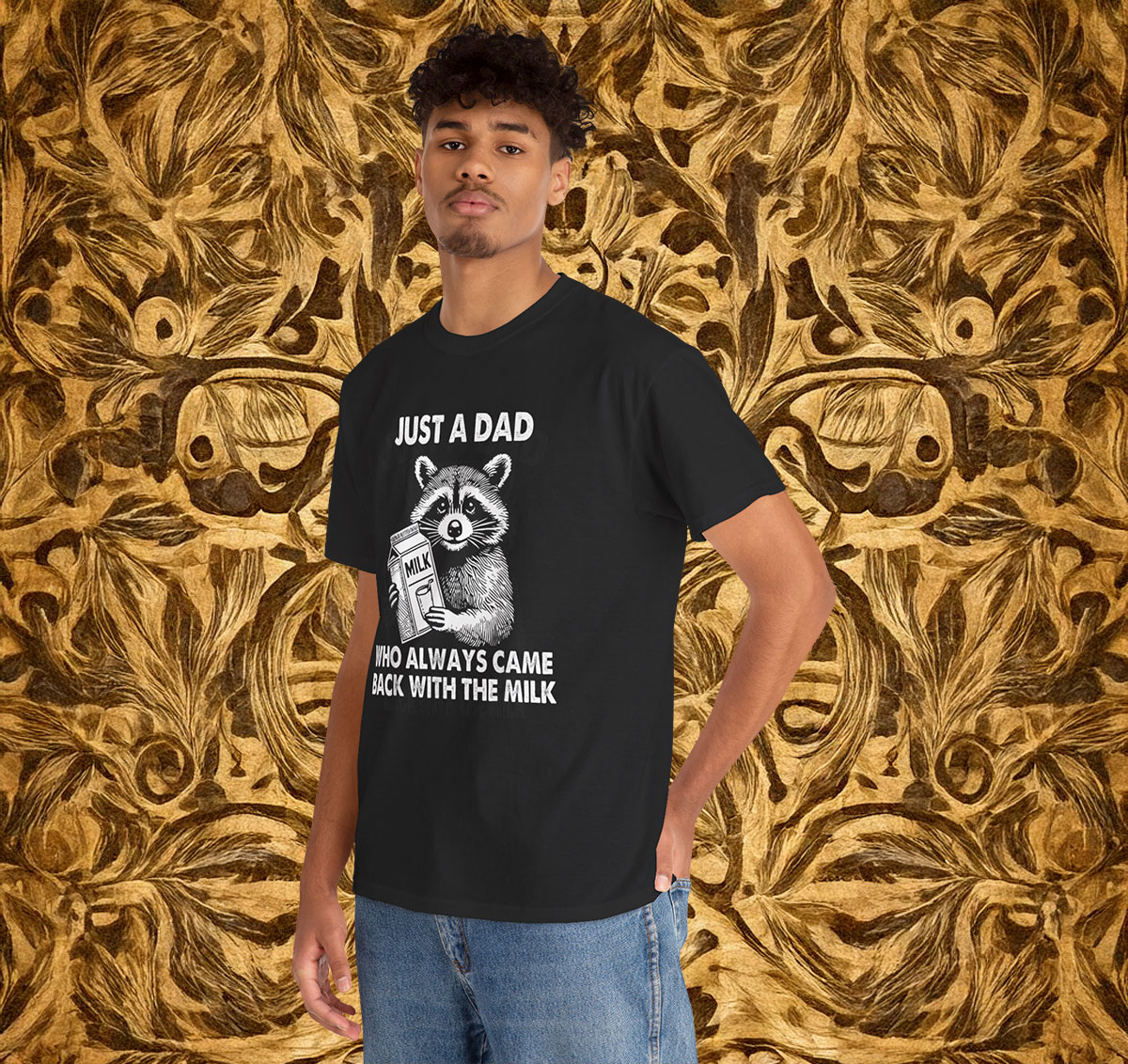 Just A Dad Who Always Came Back With The Milk Fathers Day T-Shirt