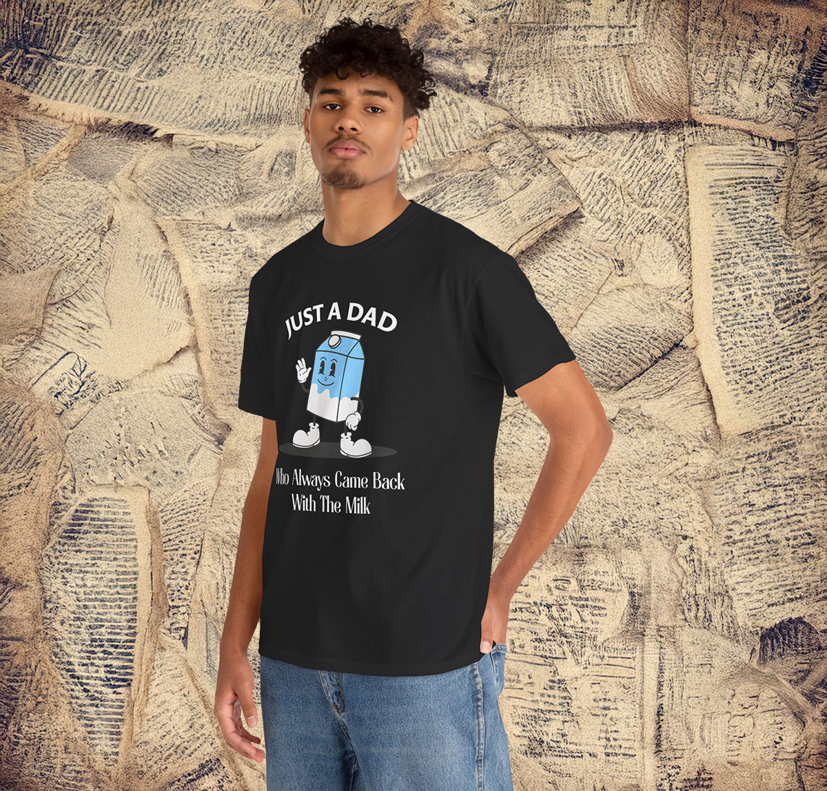 Just A Dad Who Always Came Back With The Milk Funny Shirt