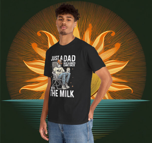 Just A Dad Who Always Came Back With The Milk Shirt Dad Raccoon Shirt