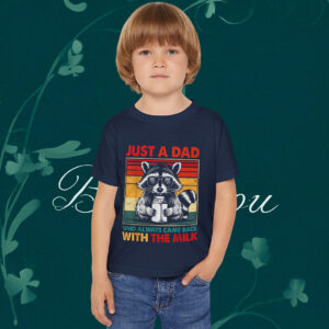 Just A Dad Who Always Came Back With The Milk T-Shirt Kids